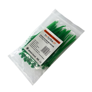 Opaski zaciskowe Opaski kablowe Trytytki - UV 2,5 x 100 mm, zielony