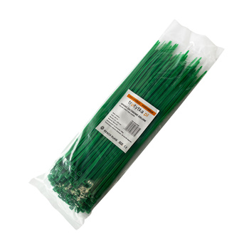 Opaski zaciskowe Opaski kablowe Trytytki - UV 3,6 x 250 mm, zielony