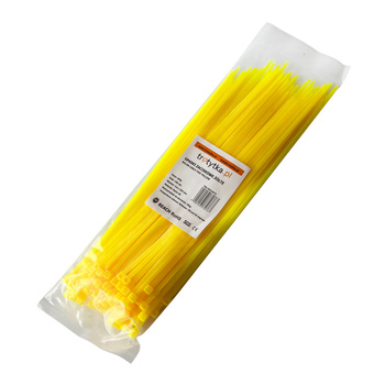 Opaski zaciskowe Opaski kablowe Trytytki - UV 3,6 x 250 mm, żółty