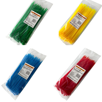 Opaski zaciskowe Opaski kablowe Trytytki - UV 3,6 x 200 mm, MIX 4 kolorów