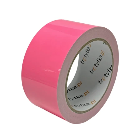 Taśma luminescencyjna, 50 mm x 10 m, różowy