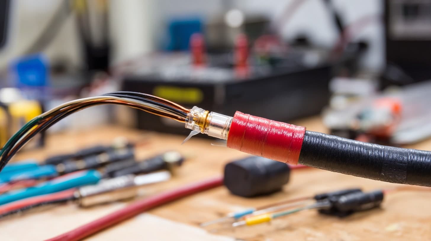 Łączony element kilku przewodów instalacyjnych