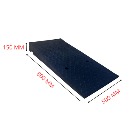 Rampa najazdowa gumowa 500 mm x 800 mm x 150 mm