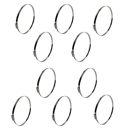 Zestaw Opaska ślimakowa W2 Ø200-220 mm, szer.12 mm 10 szt - stal nierdzewna