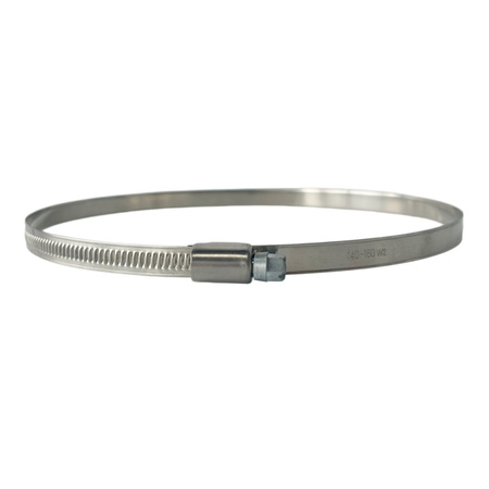 Opaska ślimakowa W2 Ø140-160 mm, szer.9 mm - stal nierdzewna