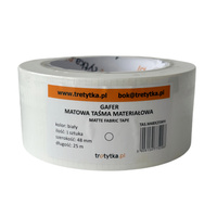 GAFER GAFR Duct Tape taśma materiałowa, 48 mm x 50 m, BIAŁY