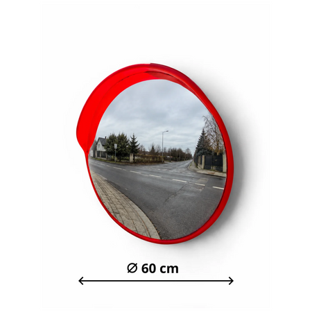 Lustro drogowe 60cm / 600mm wraz z akcesoriami montażowymi