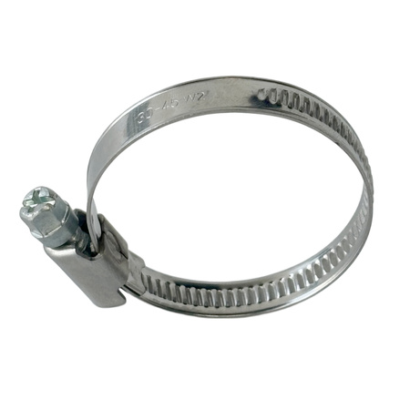 Opaska ślimakowa W2 Ø30-45 mm, szer.9 mm - stal ocynkowana
