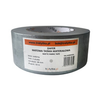 GAFER GAFR Duct Tape taśma materiałowa, 48 mm x 50 m, srebrny