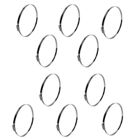 Zestaw Opaska ślimakowa W2 Ø200-220 mm, szer.12 mm 10 szt - stal nierdzewna