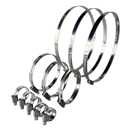 Zestaw Opaska ślimakowa W2 Ø12-20 mm, szer.12 mm 10 szt - stal nierdzewna