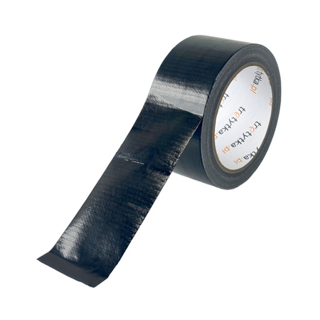 GAFER GAFR Duct Tape taśma materiałowa, 48 mm x 25 m, CZARNY