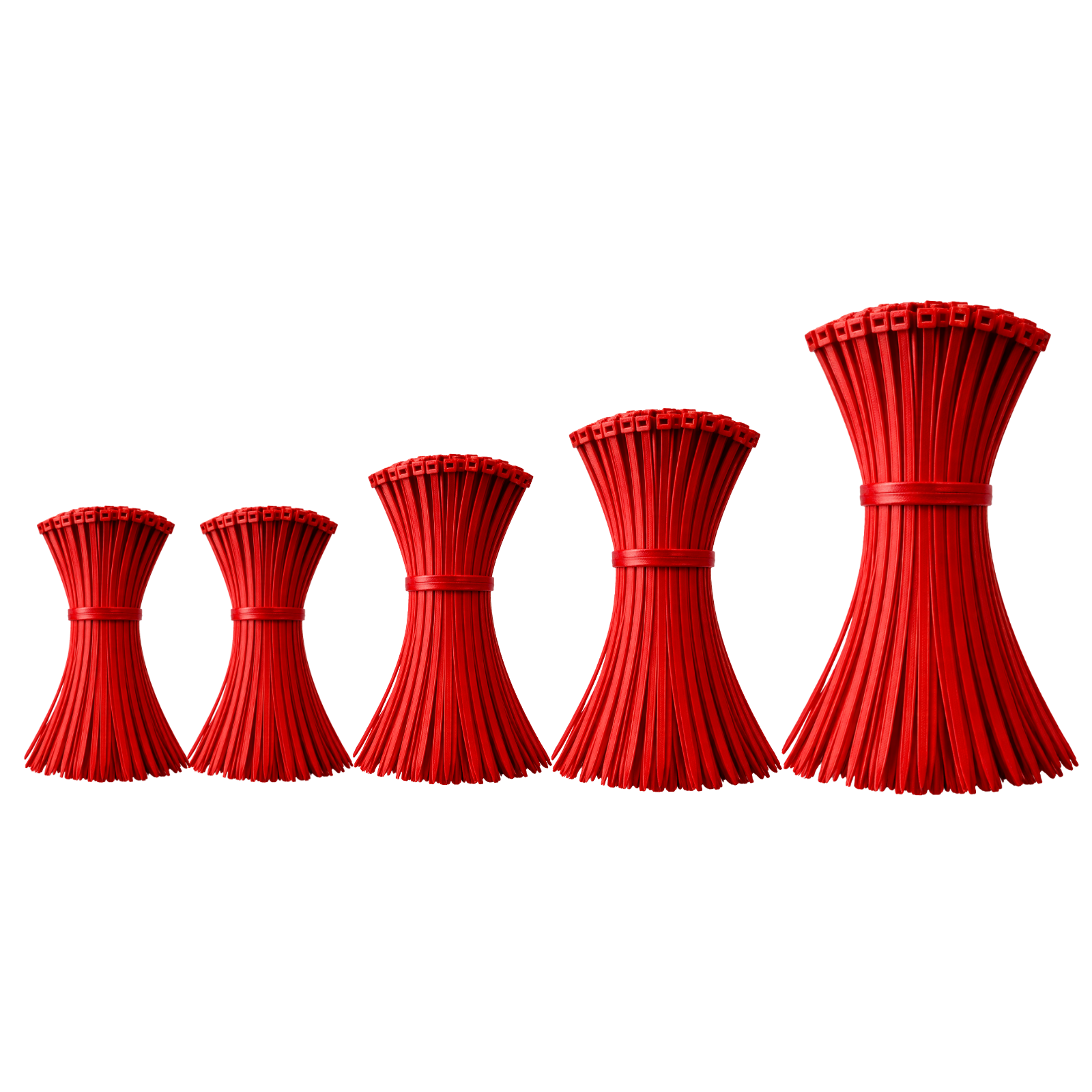 Zestaw opaski zaciskowe kablowe 2,5 - 3,6 mm czerwone 500 szt. 100 szt.