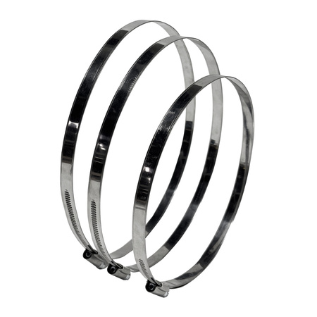 Opaska ślimakowa W2 Ø180-200 mm, szer.12 mm - stal nierdzewna