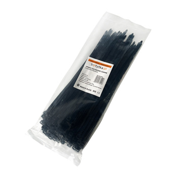 Opaski zaciskowe Opaski kablowe Trytytki - UV 3,6 x 300 mm, czarny