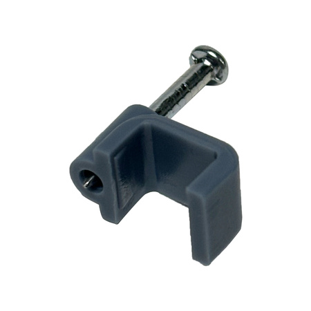 Uchwyt do montażu kabli - FLAT, 8 mm, szary