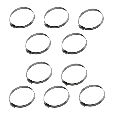 Zestaw Opaska ślimakowa W2 Ø80-100 mm, szer.12 mm 10 szt - stal nierdzewna