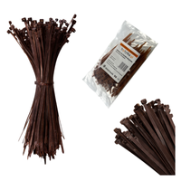 Opaski zaciskowe Opaski kablowe Tretytki - UV 2,5 x 100 mm, brązowy