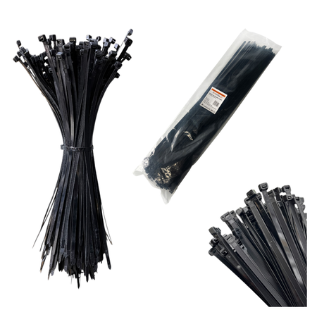 Opaski zaciskowe Opaski kablowe Tretytki - UV 7,6 x 430 mm, czarny