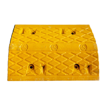 Próg drogowy podrzutowy, element środkowy  ŻÓŁTY 500 mm x 350 mm x 50 mm