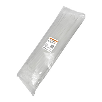 Opaski zaciskowe Opaski Kablowe Trytytki -  UV 7,6 x 370 mm, biały