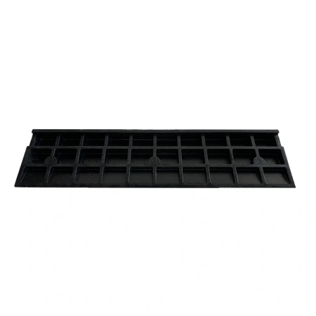 Najazd klinowy gumowy, 1000 mm x 250 x 50 mm