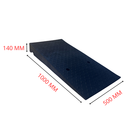 Rampa najazdowa gumowa 500 mm x 1000 mm x 140 mm