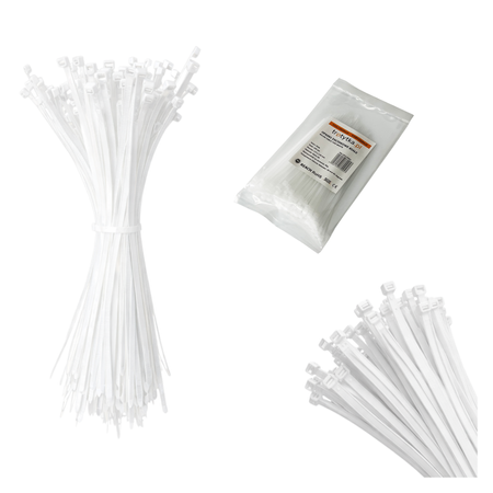 Opaski zaciskowe Opaski Kablowe Tretytki -  UV 2,5 x 160 mm, biały