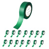 Zestaw Taśm izolacyjnych PVC, 18 mm x 10 m, 15 sztuk, zielony