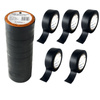Zestaw Taśm izolacyjnych PVC, 18 mm x 20 m, 15 sztuk, czarny