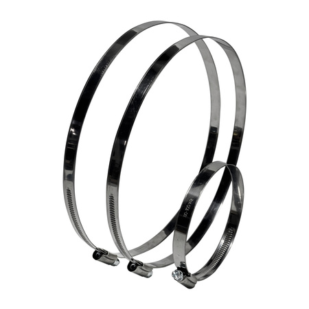 Zestaw Opaska ślimakowa W2 Ø80-100 mm, szer.12 mm 10 szt - stal nierdzewna