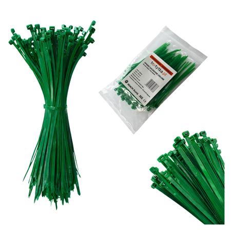 Opaski zaciskowe Opaski kablowe Tretytki - UV 2,5 x 100 mm, zielony