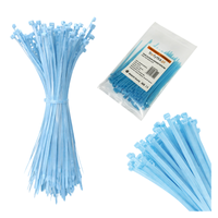 Opaski zaciskowe Opaski Kablowe Tretytka UV 2,5 x 100 mm, niebieski pastelowy