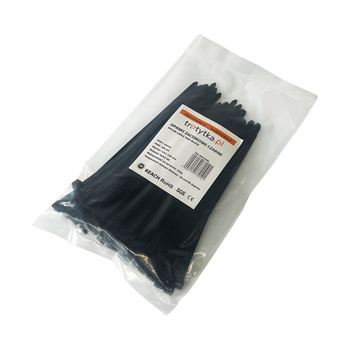 Opaski zaciskowe Opaski kablowe Trytytki - UV 4,8 x 150 mm, czarny