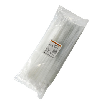 Opaski zaciskowe Opaski Kablowe Trytytki -  UV 7,6 x 300 mm, biały