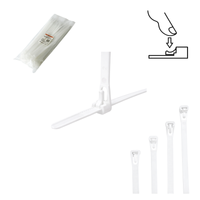 Opaski zaciskowe Opaski Kablowe WIELOKROTNEGO użytku Tretytka UV 7,4 x 300 mm, biały