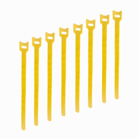Rzepowy organizer do przewodów 31 cm żółty 8 sztuk
