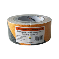 Taśma antypoślizgowa PVC, 50 mm x 5m, żółty/czarny