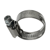 Opaska ślimakowa W2 Ø16-27 mm, szer.12 mm - stal nierdzewna 