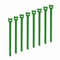 Rzepowy organizer do przewodów 31 cm zielony 8 sztuk