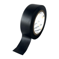Taśma izolacyjna PVC, 18 mm x 10 m, 1 sztuka, czarny