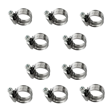 Zestaw Opaska ślimakowa W2 Ø12-20 mm, szer.12 mm 10 szt - stal nierdzewna