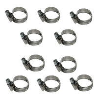 Zestaw Opaska ślimakowa W2 Ø16-27 mm, szer.12 mm 10 szt - stal nierdzewna