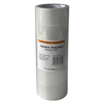 6 x Taśma pakowa przeźroczysta, 48mm x 50 m, 1 sztuka