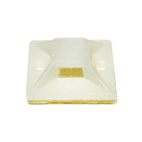 Uchwyt do opasek zaciskowych 20x20 mm, biały - 1 szt 