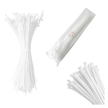 Opaski zaciskowe Opaski Kablowe Tretytki -   UV 7,6 x 430 mm, biały