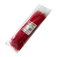 Opaski zaciskowe Opaski kablowe Tretytki - UV 3,6 x 250 mm, czerwony