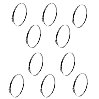 Zestaw Opaska ślimakowa W2 Ø200-220 mm, szer.12 mm 10 szt - stal nierdzewna