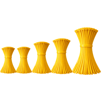 Zestaw opaski zaciskowe kablowe 2,5 - 3,6 mm żółte 500 szt.