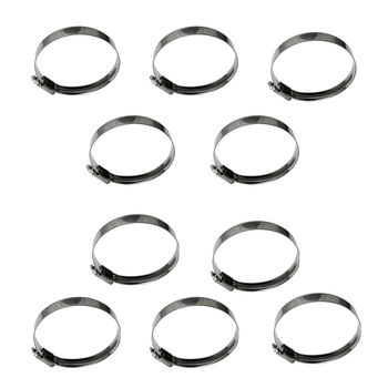 Zestaw Opaska ślimakowa W2 Ø60-80 mm, szer.12 mm 10 szt - stal nierdzewna